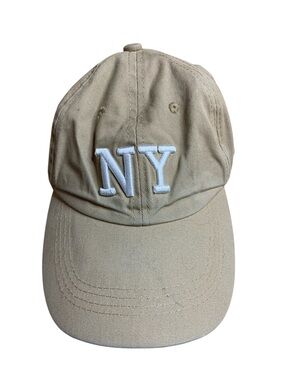 Unbranded Khaki Tan NY Embroidered Baseball Cap Dad Hat OS